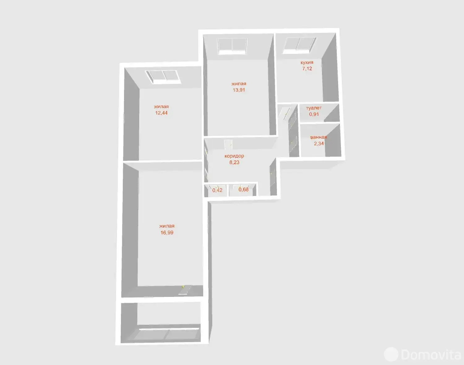 Стоимость продажи комнаты, Минск, Логойский тр-т, д. 39/2