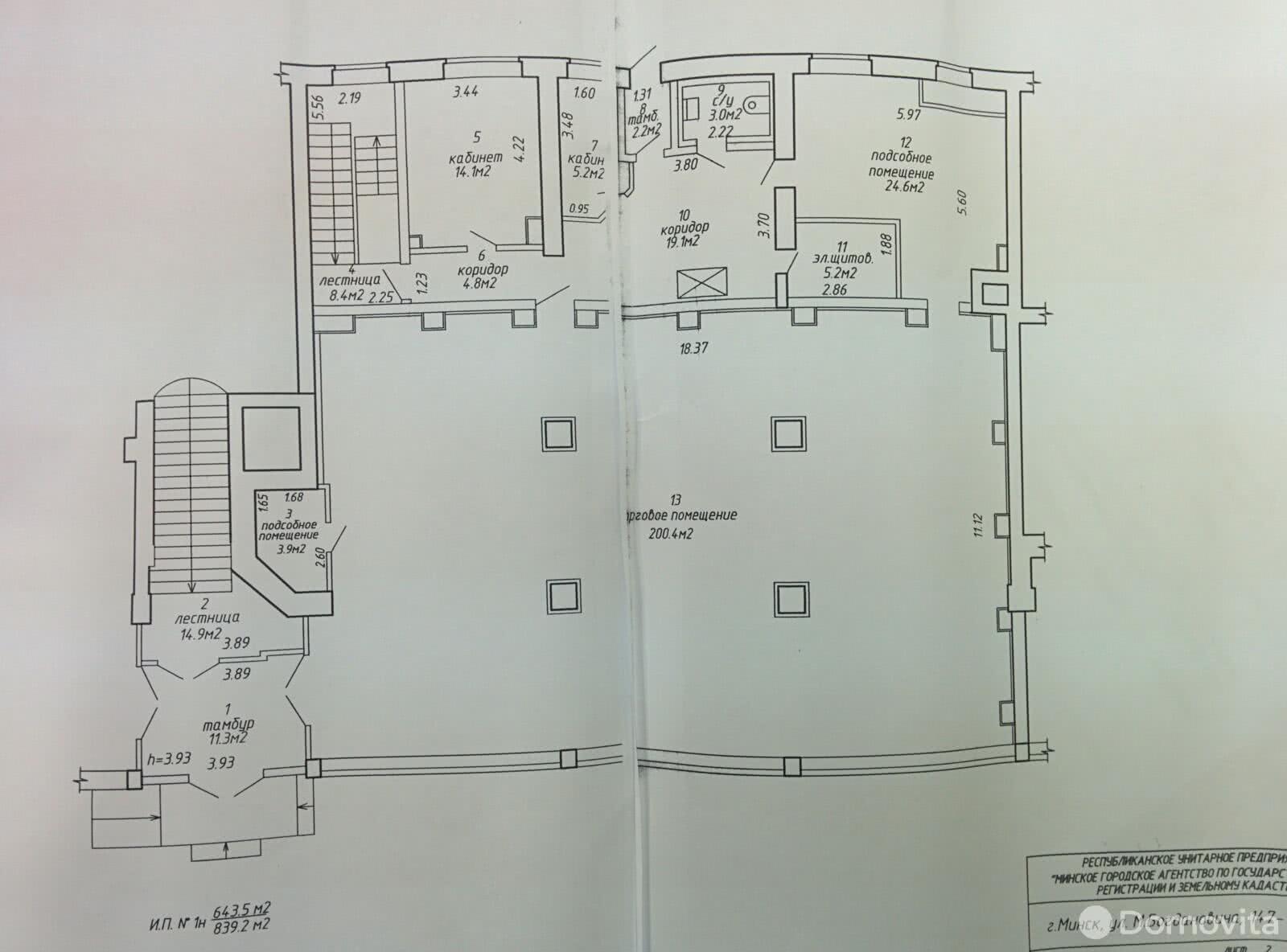 Аренда торговой точки на ул. Максима Богдановича, д. 147 в Минске, 2592EUR, код 965485 - фото 6