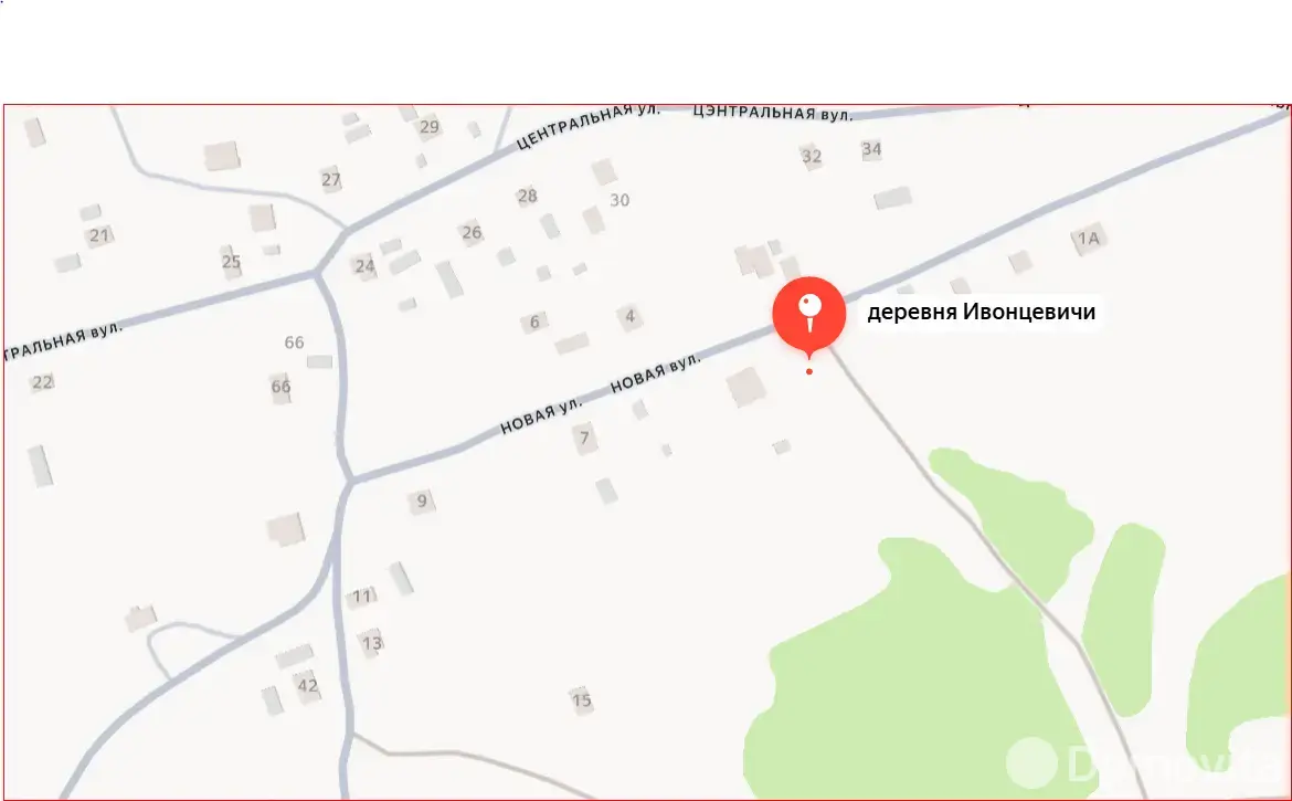 участок, Ивонцевичи, ул. Новая, стоимость продажи 14 544 р.