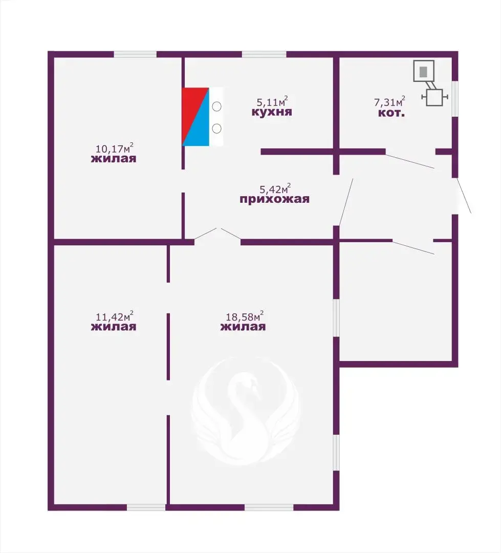 продажа дома, Гора, ул. Центральная, д. 1