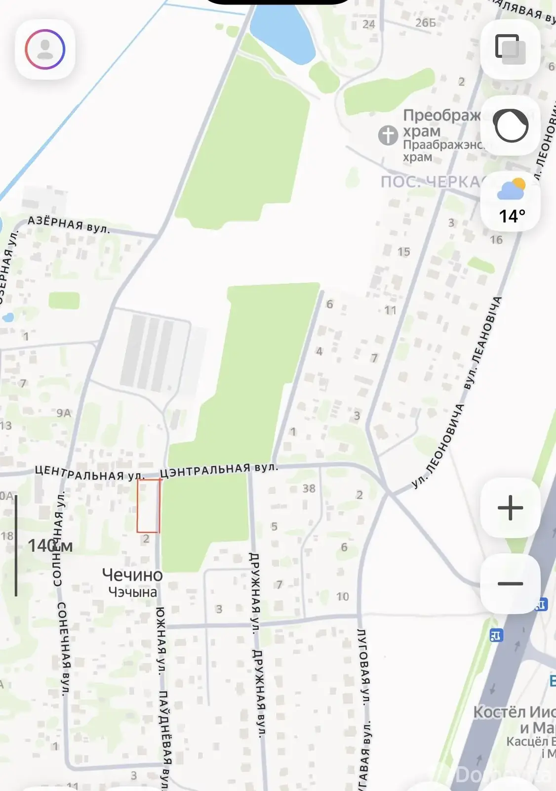 участок, Чечино, ул. Центральная, д. 14 - лучшее предложение