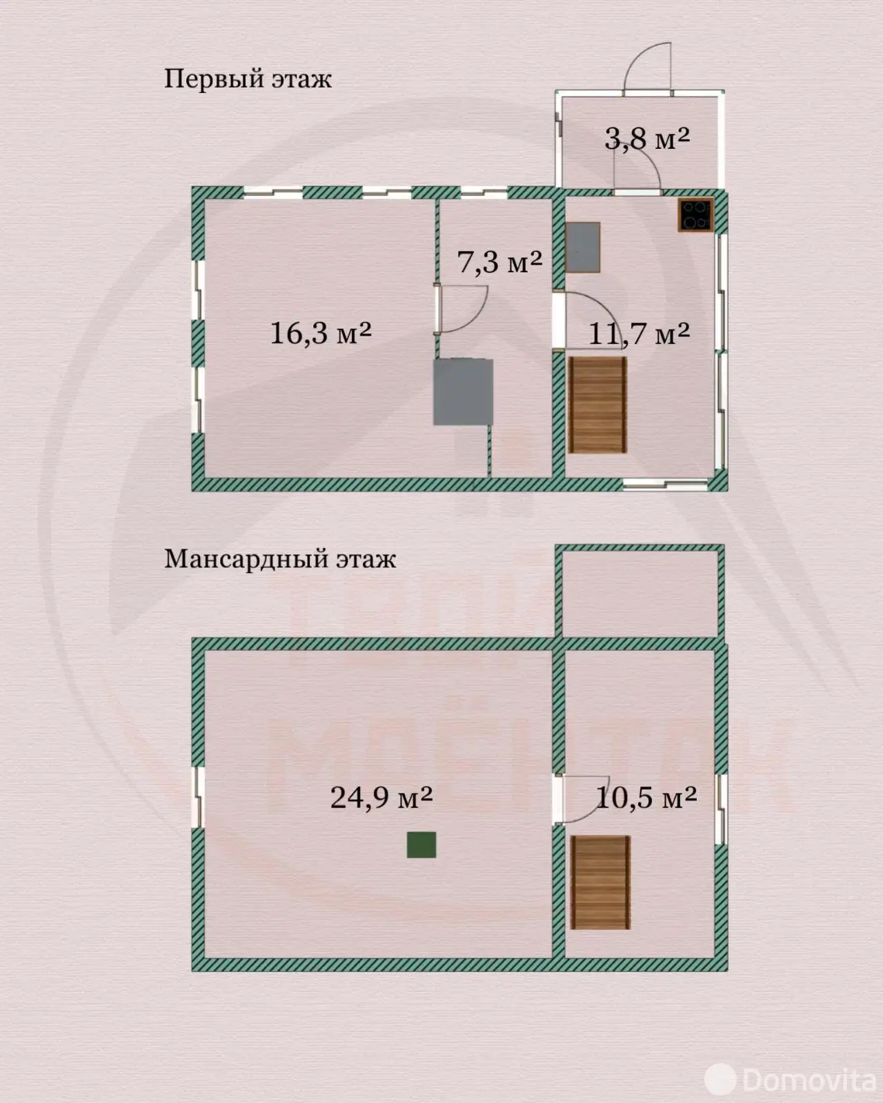 Продажа 2-этажной дачи в Трактор-Колоницы Минская область, 27000USD, код 184874 - фото 8