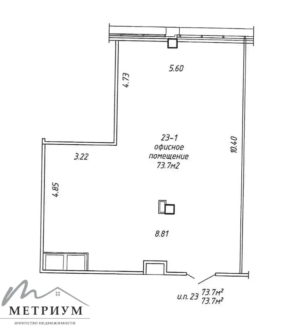 Снять офис на Логойский тр-т, д. 37 в Минске, 812EUR, код 13804 - фото 15