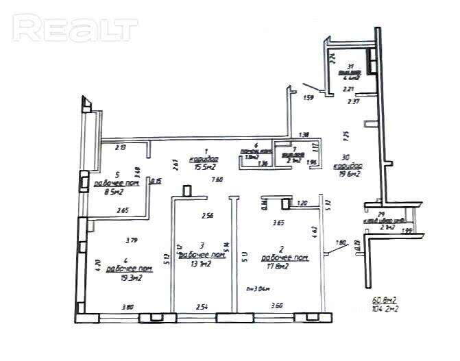 Купить помещение под сферу услуг в Минске, ул. Одоевского, д. 115/а - фото 37