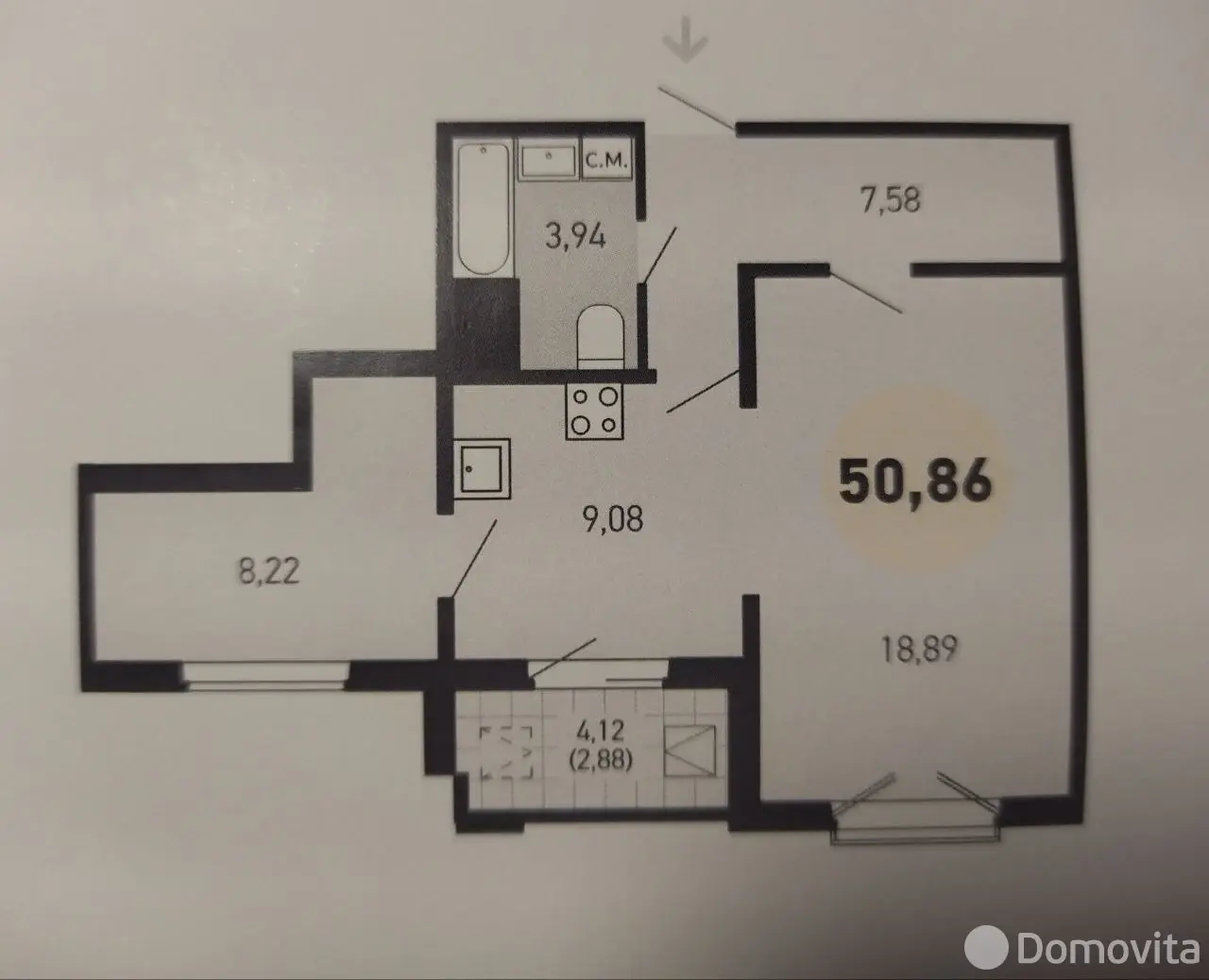 Снять 2-комнатную квартиру в Копище, ул. Николая Камова, д. 3, 1550BYN, код 148210 - фото 21