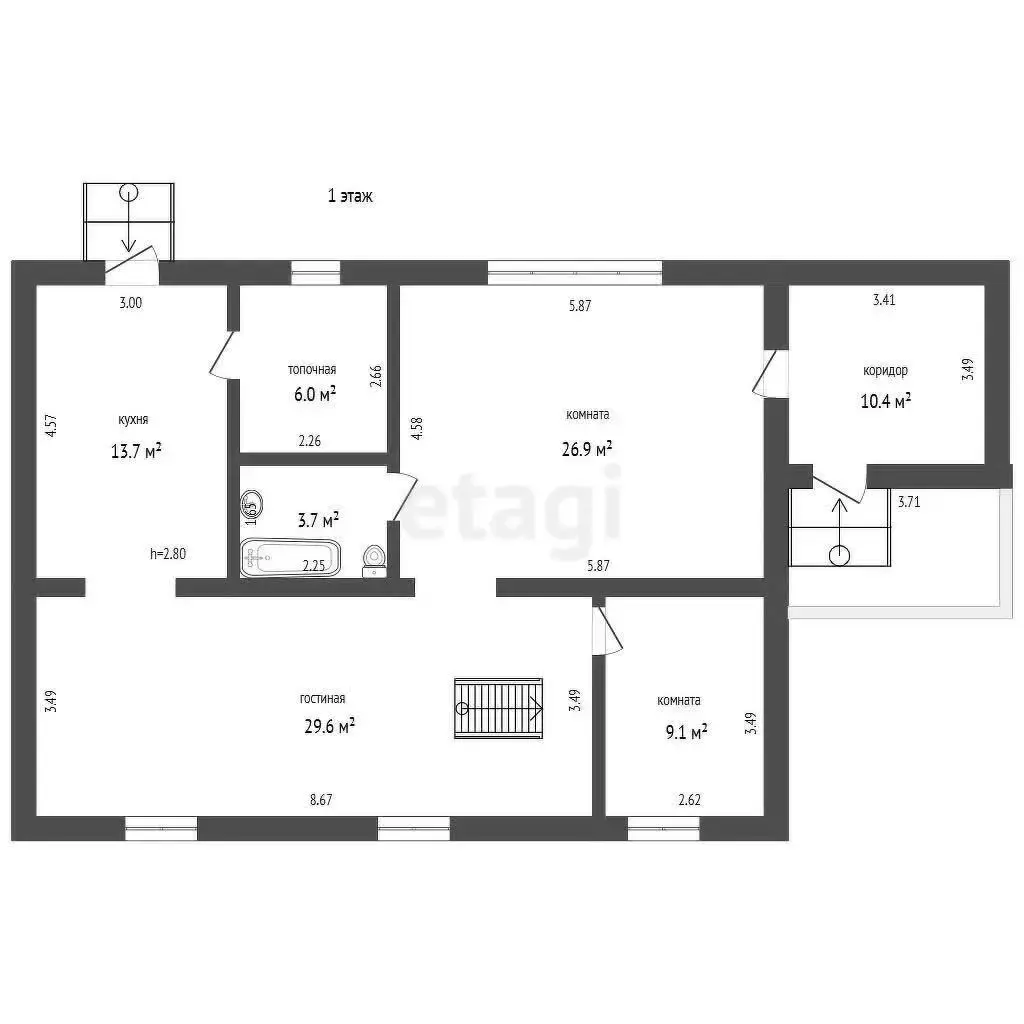 Цена продажи дома, Чурилы, 