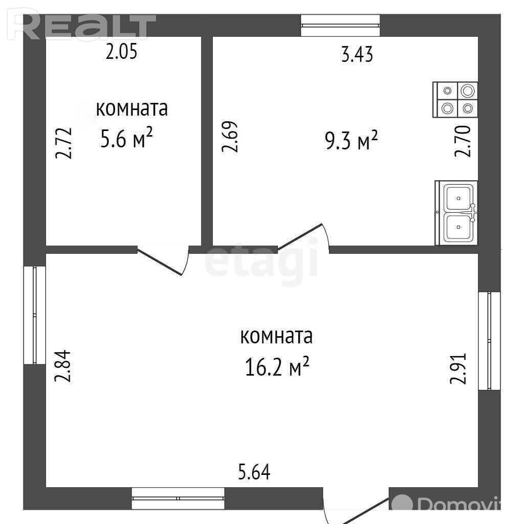 Продажа 1-этажного дома в Сосенке, Минская область ул. Заречная, 15000USD, код 631270 - фото 5