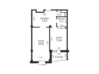 1-комнатная квартира, Минск, ул. Матусевича, д. 72