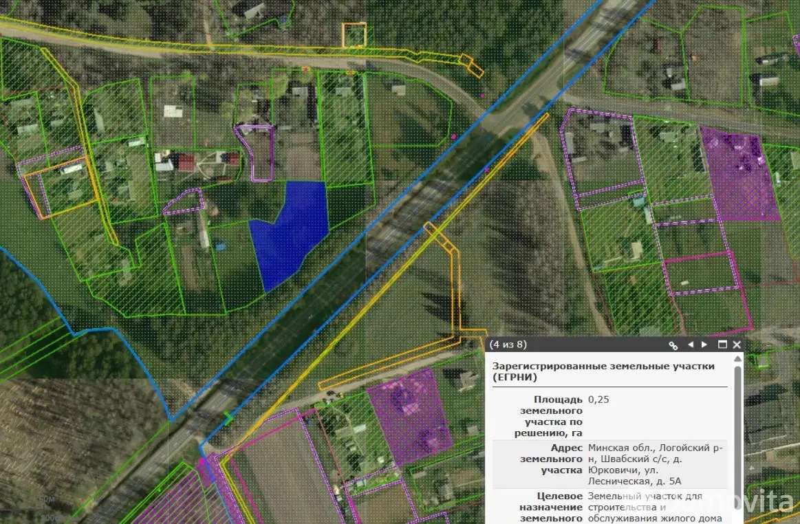 участок, Юрковичи, ул. Лесническая 