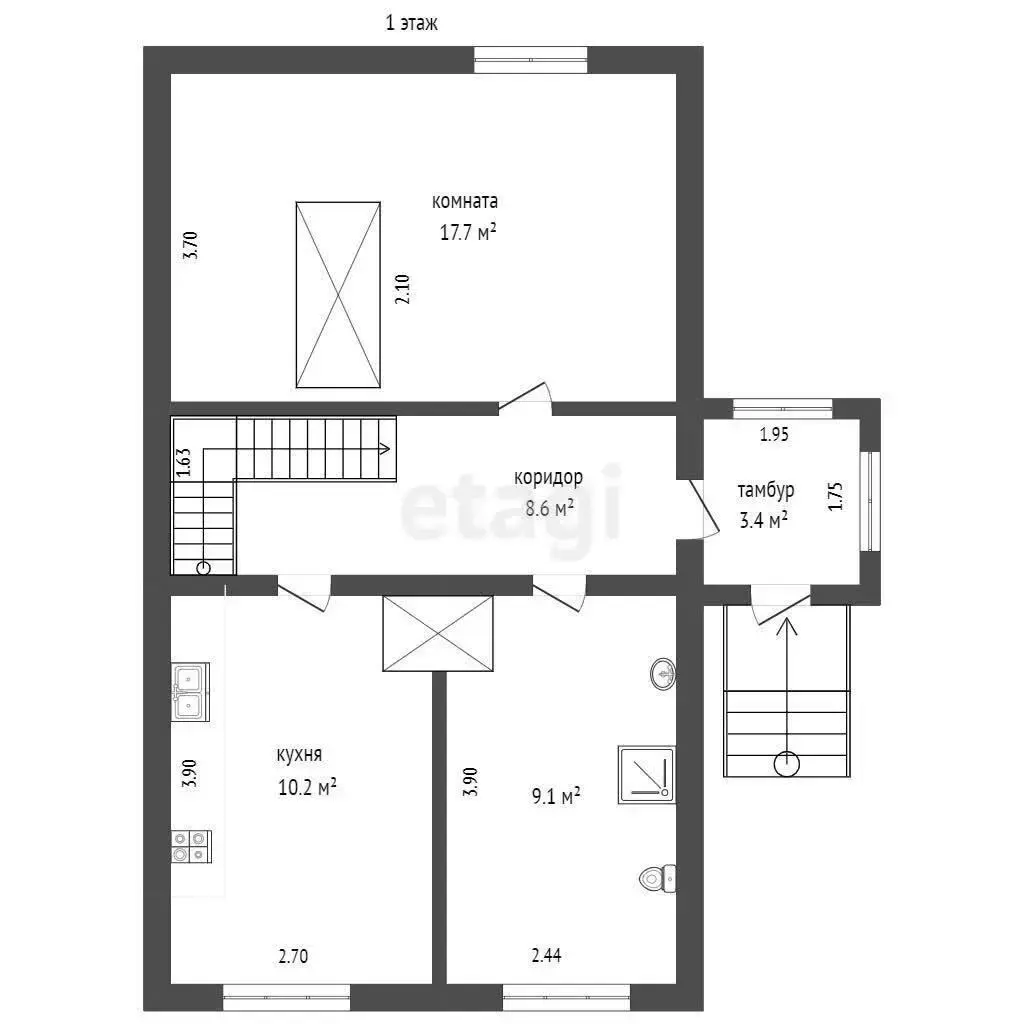 Продажа 2-этажного коттеджа в Капланцах, Минская область ул. Капитана Хмары, 129000USD, код 651348 - фото 12