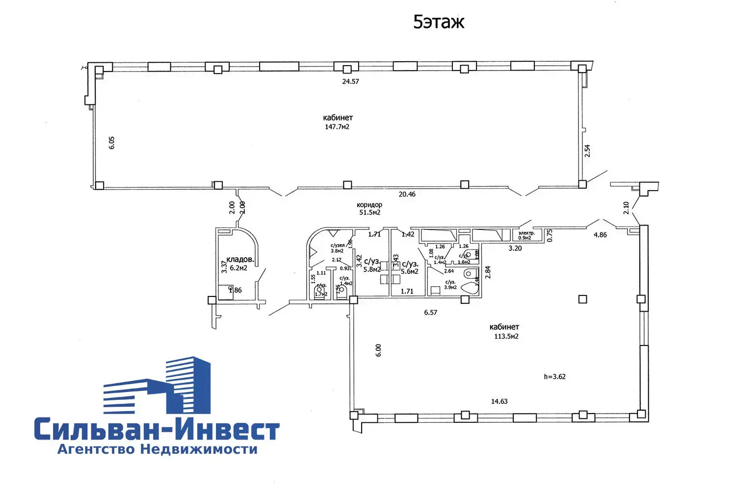 Купить офис на ул. Клары Цеткин, д. 51 в Минске, 1425000BYN, код 10555 - фото 21