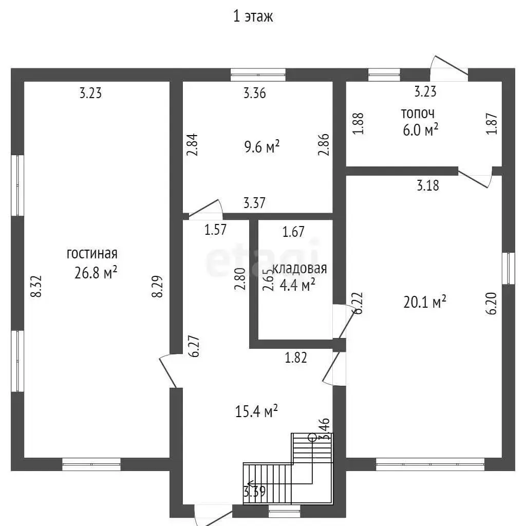 дом, Серафимово, ул. Восточная, стоимость продажи 662 101 р.