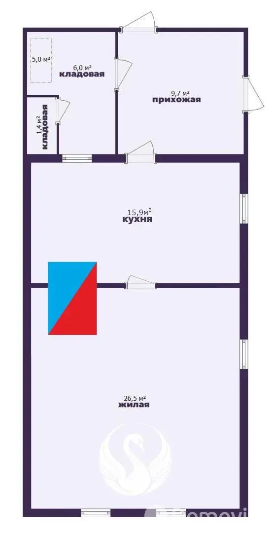 Цена продажи дома, Трубенок, ул. Центральная, д. 7