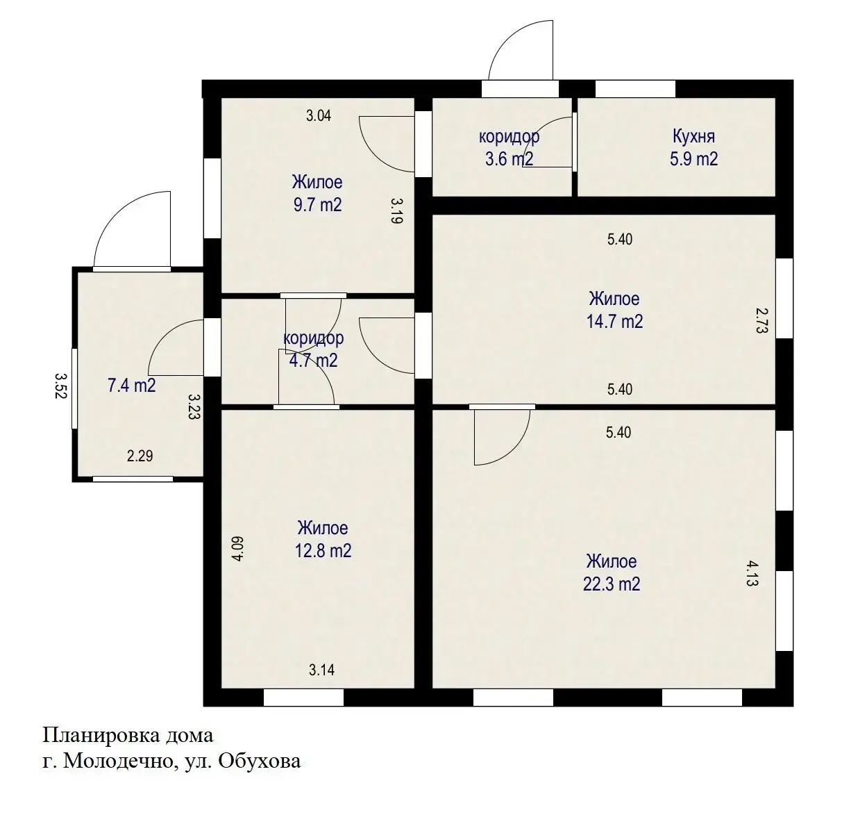 коттедж, Молодечно, ул. Обухова