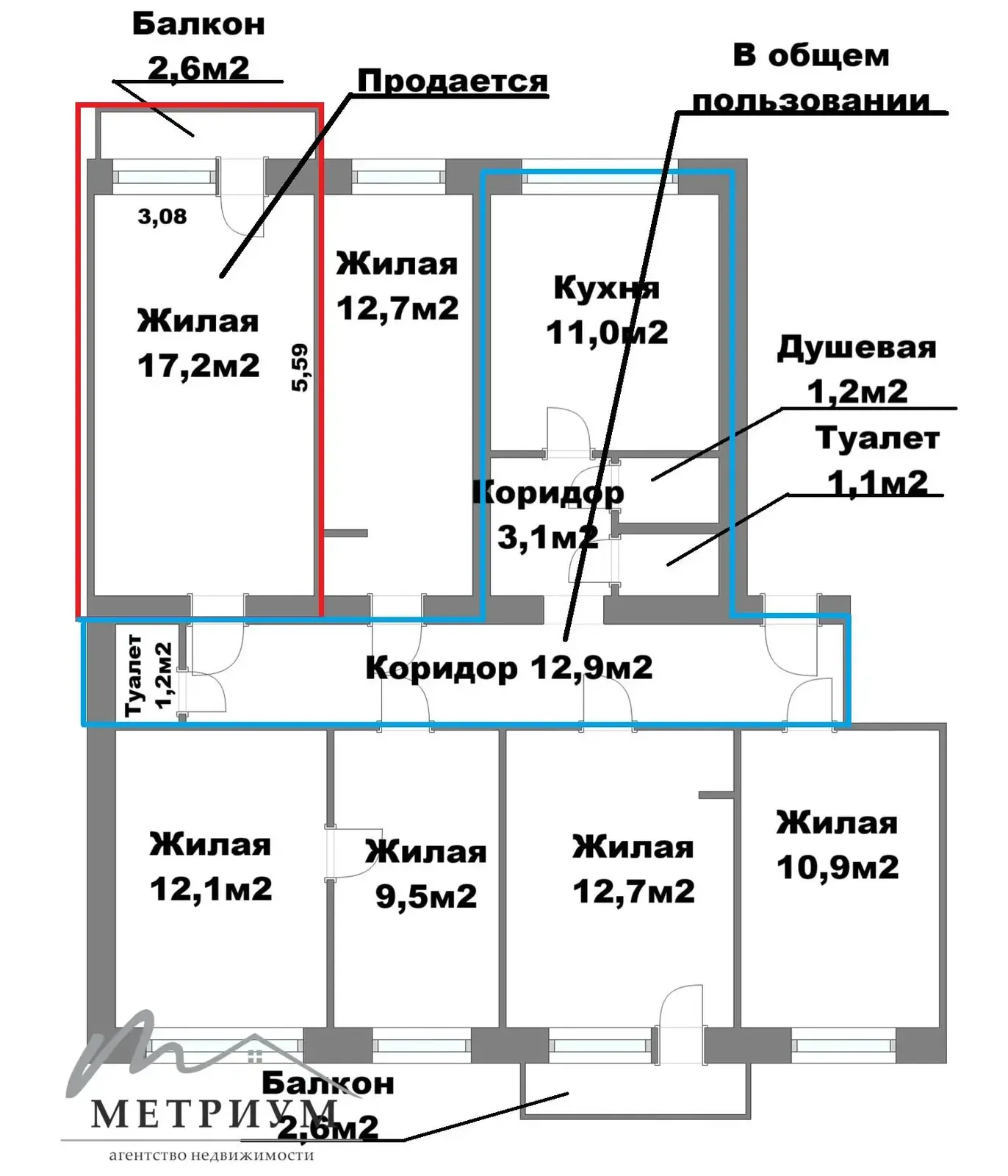 Купить комнату в Минске, ул. Козлова, д. 31, цена 27500 USD, код 7334 - фото 16