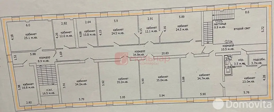Купить офис на ул. Шестая Линия 2-я, д. 11 в Минске, 836110USD, код 9595 - фото 14