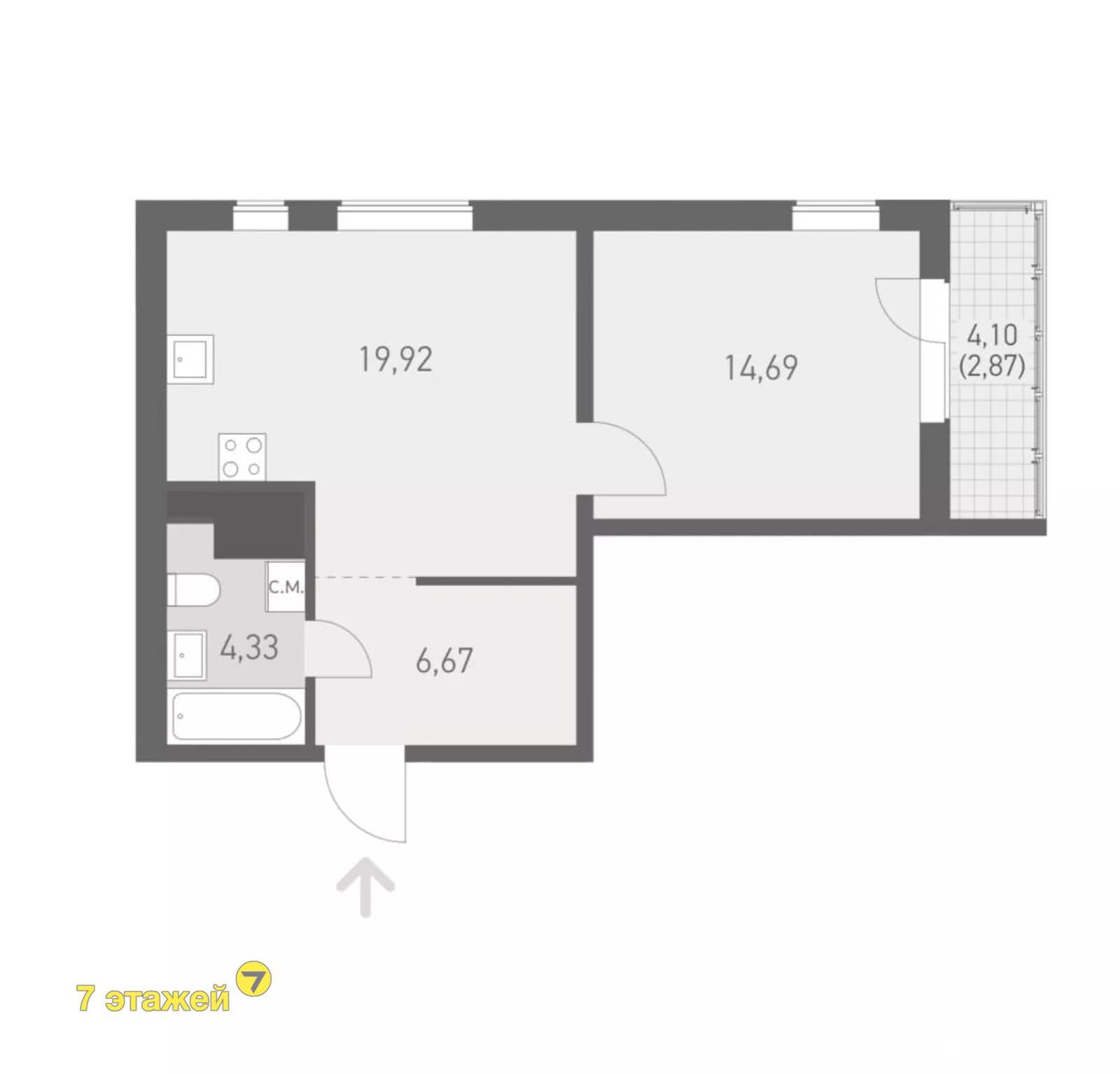 Продажа 2-комнатной квартиры в Копище, ул. Николая Камова, д. 7.36, 74208 USD, код: 996537 - фото 3