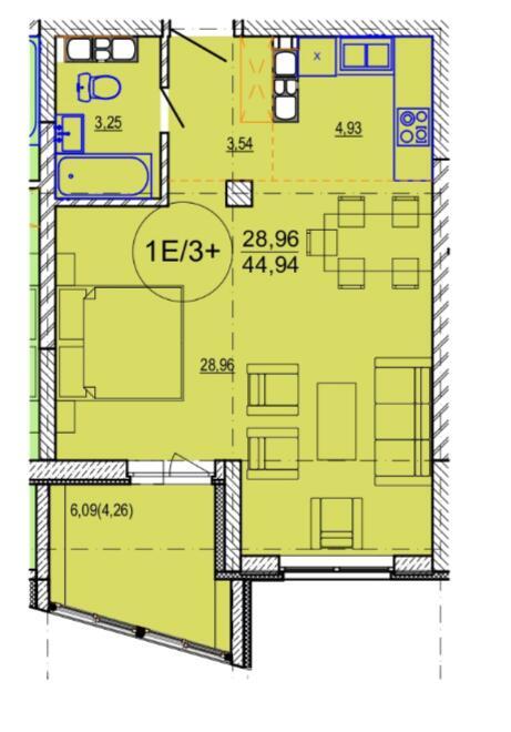 квартира, Минск, ул. Кузьмы Минина, д. 6, стоимость продажи 229 241 р.