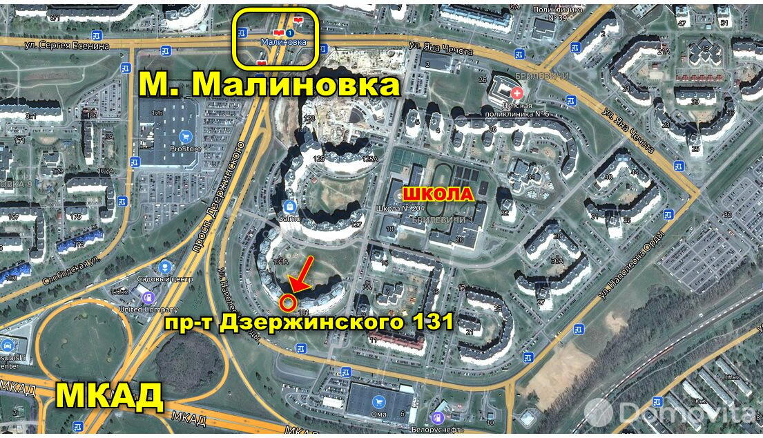 квартира, Минск, пр-т Дзержинского, д. 131 на ст. метро Малиновка