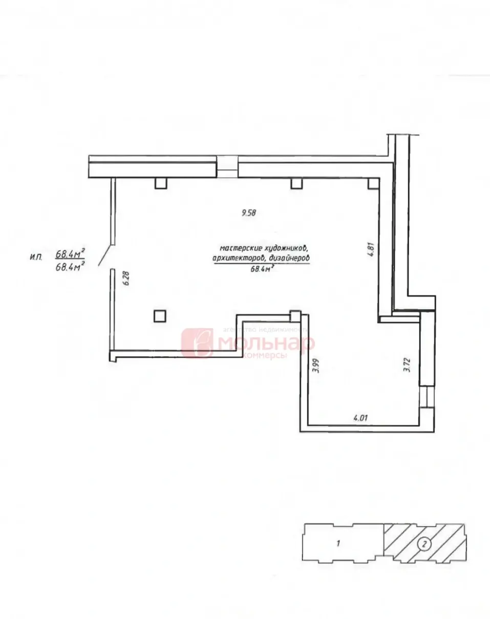 Снять офис на пр-т Победителей, д. 131 в Минске, 3160BYN, код 16047 - фото 18