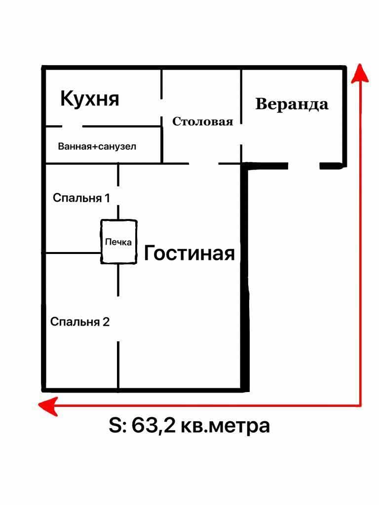 Стоимость продажи коттеджа, Калинковичи, пер. Маяковского