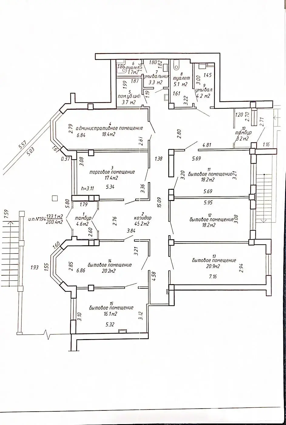 Купить офис на ул. Иосифа Жиновича, д. 21 в Минске, 312000USD, код 10238 - фото 21