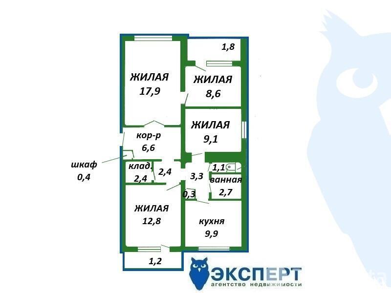 квартира, Дзержинск, ул. Фридриха Энгельса, д. 15, стоимость продажи 215 264 р.