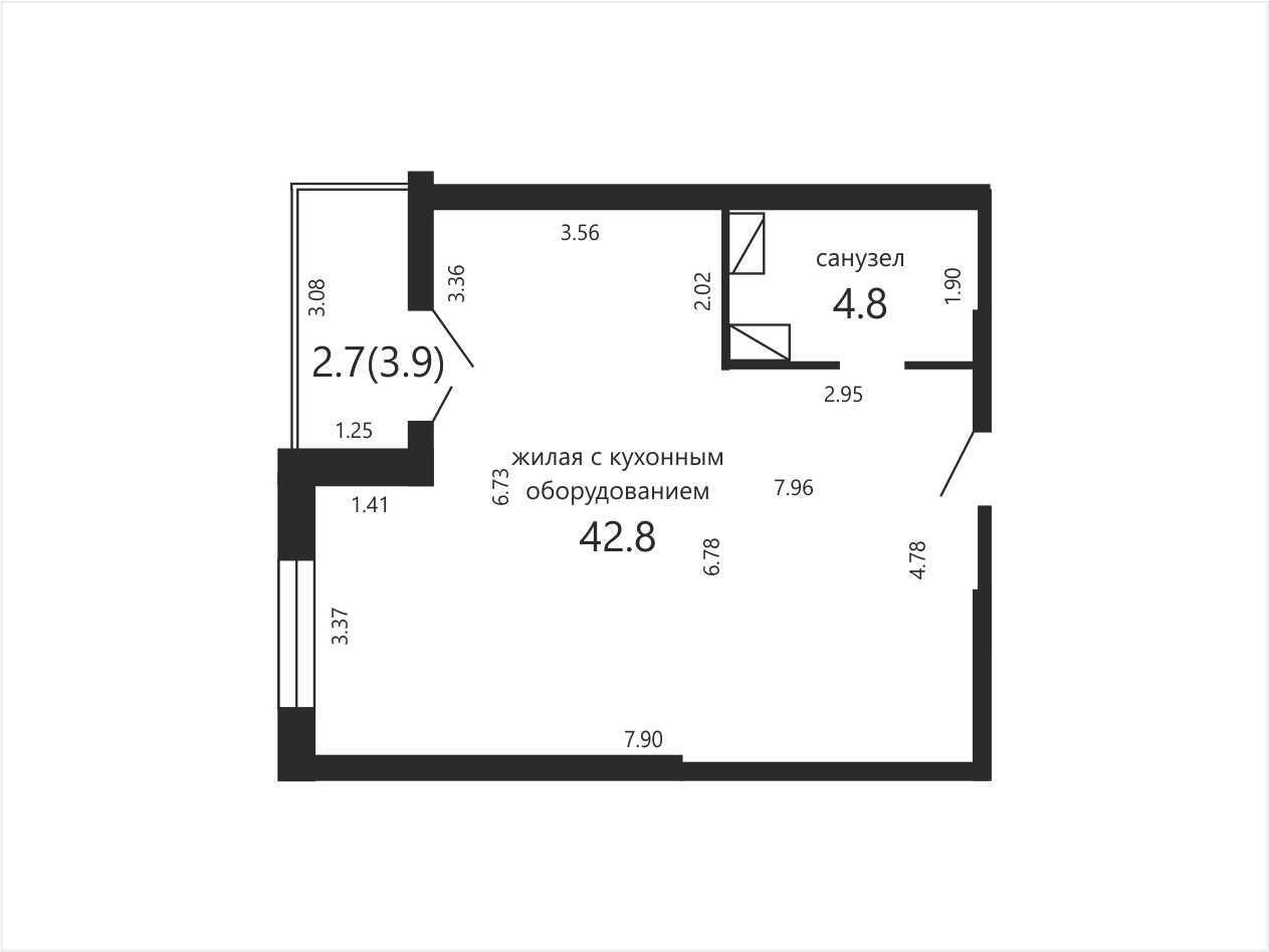 Продажа 2-комнатной квартиры в Минске, пр-т Дзержинского, д. 32, 84800 USD, код: 1082465 - фото 2