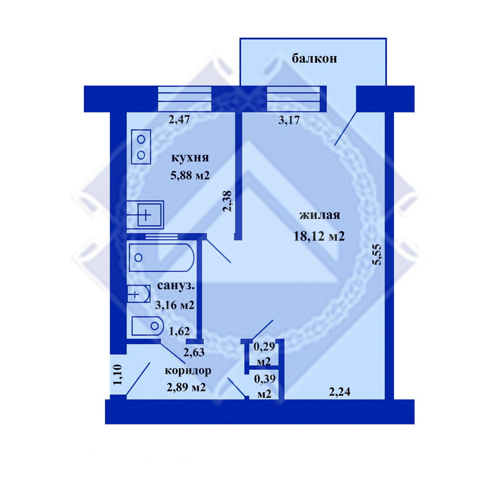 Продажа 1-комнатной квартиры в Минске, ул. Волоха, д. 53, 48500 USD, код: 1102736 - фото 2