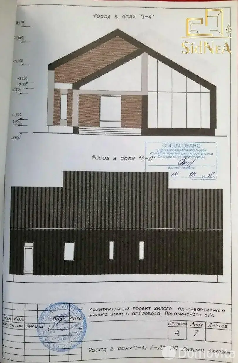 Цена продажи участка, Слобода, д. 9