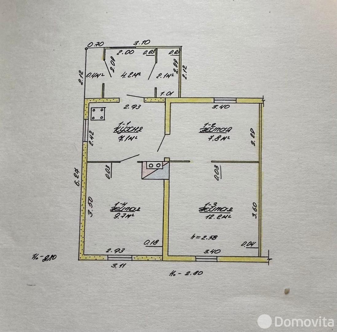 Продажа полдома в 1-этажном доме в Слуцке, ул. 14 Партизан, код 641639 - фото 1