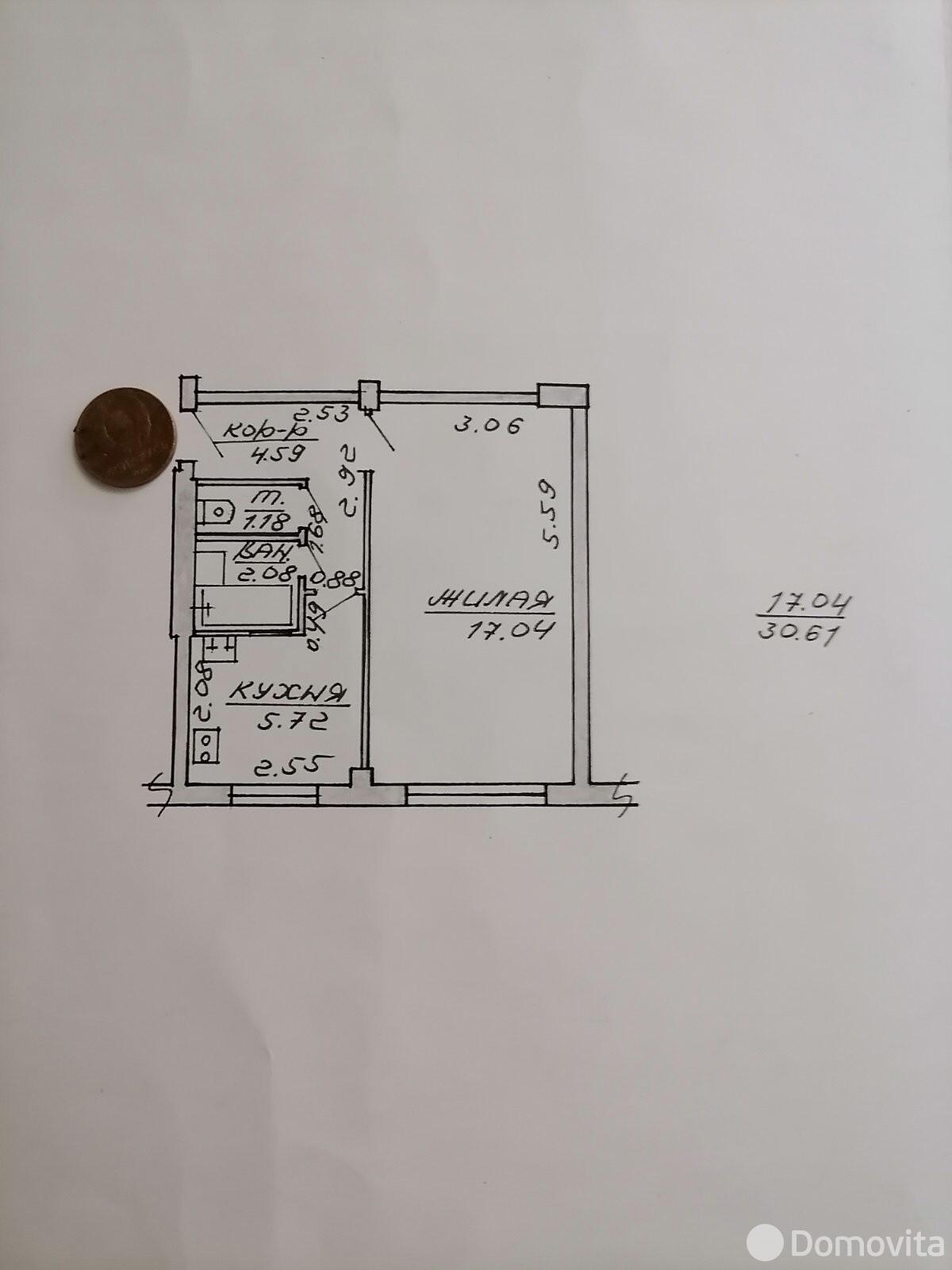 Купить 1-комнатную квартиру в Витебске, ул. 39-й Армии, д. 26, 17000 USD, код: 1117345 - фото 3