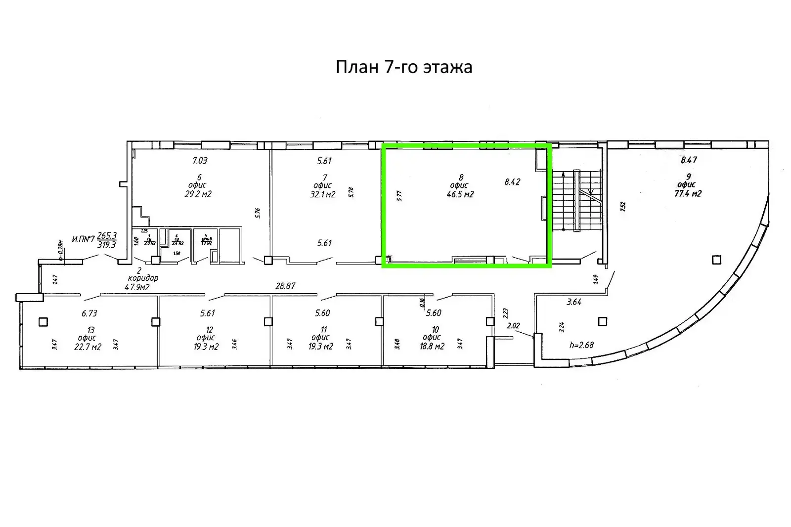 Аренда офиса на ул. Гусовского, д. 10 в Минске, 800BYN, код 14551 - фото 17