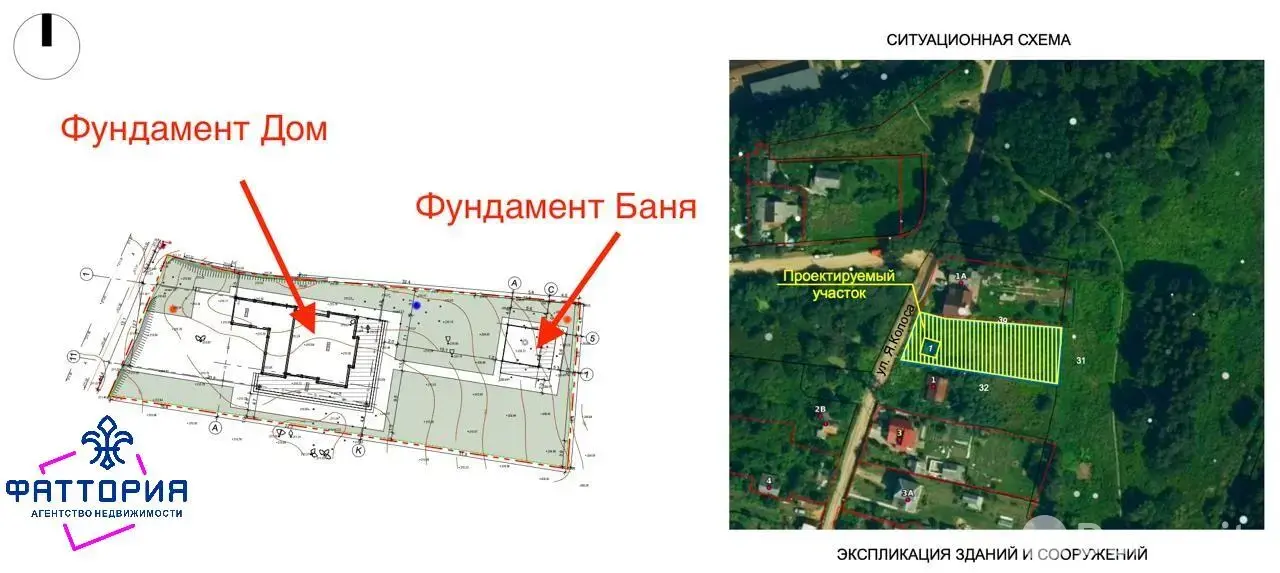 участок, Качино, ул. Я.Коласа, д. 1 