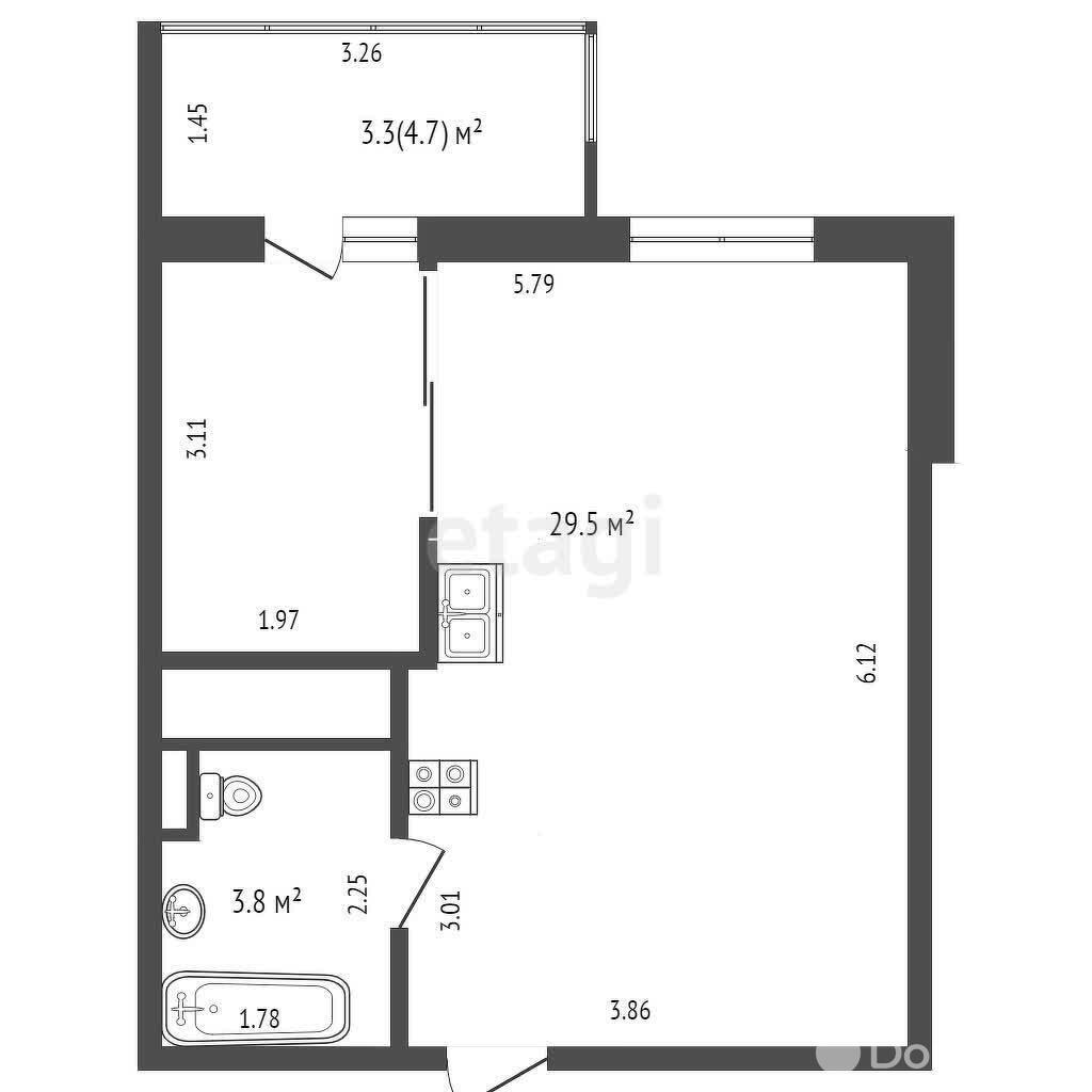 Продажа 1-комнатной квартиры в Копище, ул. Михаила Миля, д. 2, 78000 USD, код: 1005439 - фото 5