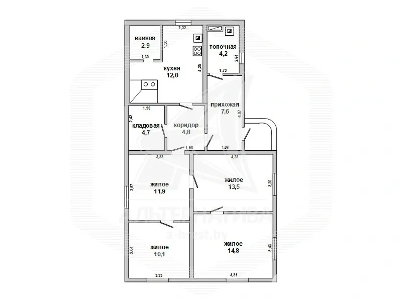 коттедж, Большие Лепесы, 