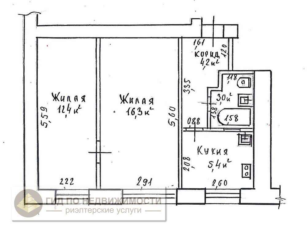Продажа 2-комнатной квартиры в Гомеле, ул. Матросова, д. 8, 22000 USD, код: 1013532 - фото 2