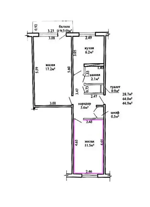 Купить комнату в Минске, ул. Одоевского, д. 16, цена 25000 USD, код 7546 - фото 26