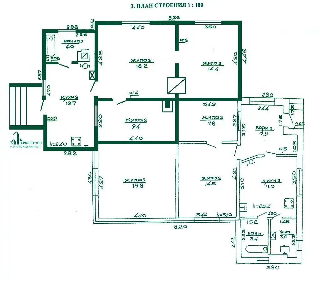 коттедж, Лида, ул. Тургенева, стоимость продажи 51 079 р.