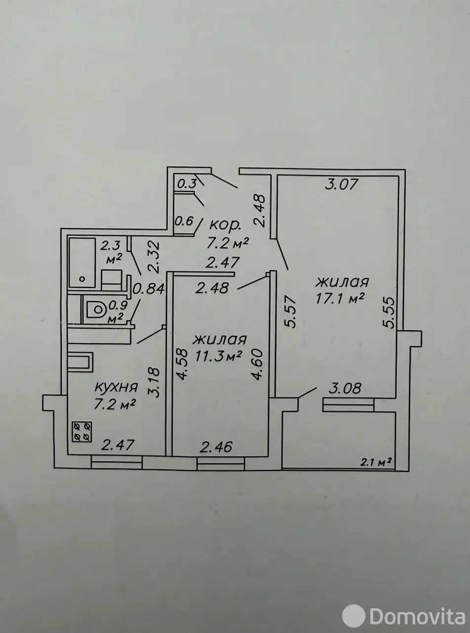 Снять 2-комнатную квартиру в Минске, ул. Заславская, д. 11/2, 480USD, код 149932 - фото 27