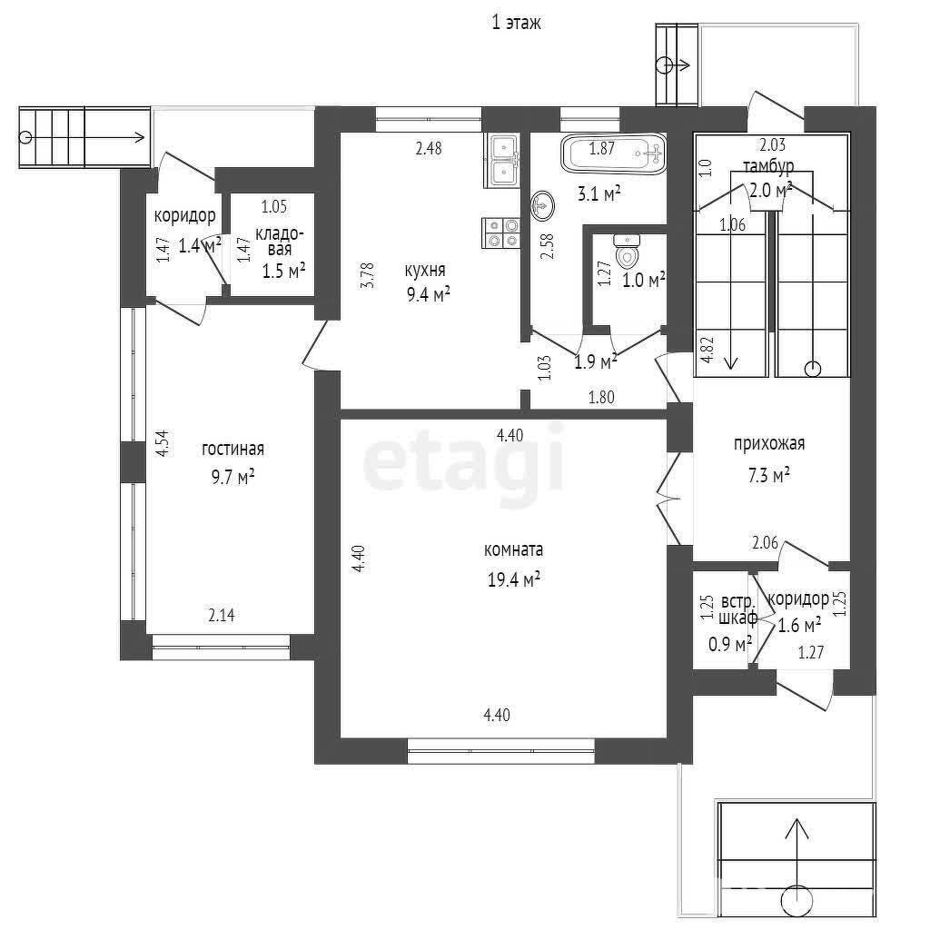 Цена продажи квартиры, Плещеницы, пер. Школьный, д. 5