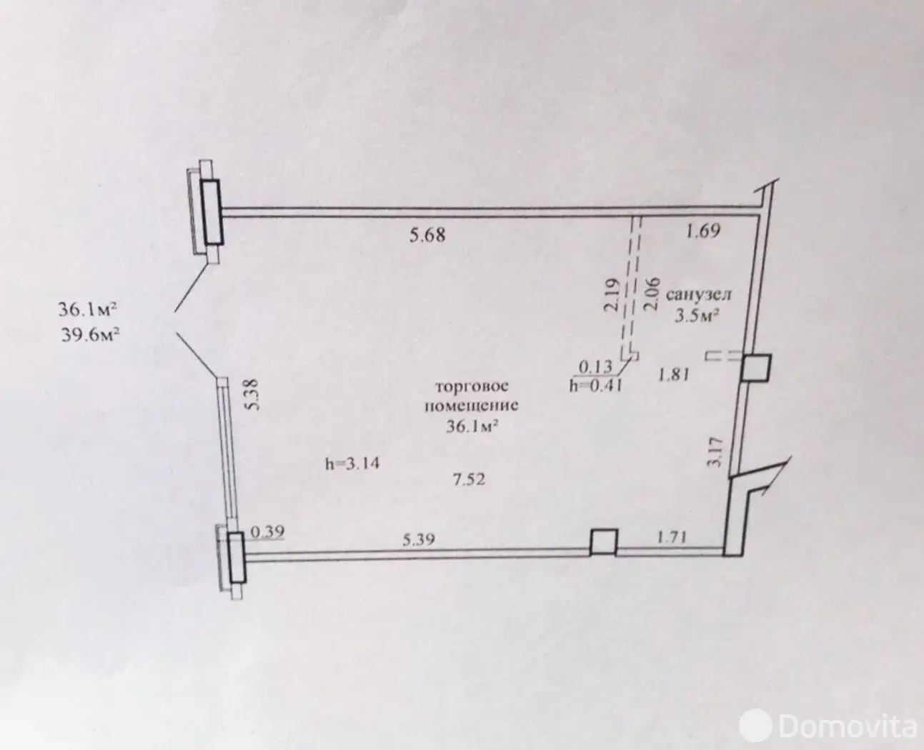 Снять торговое помещение на ул. Леонида Щемелёва, д. 30 в Минске, 100EUR, код 968123 - фото 2