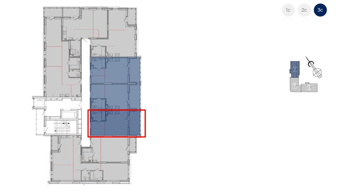 Продажа 1-комнатной квартиры в Минске, ул. Михаила Савицкого, д. 28/1, 46702 EUR, код: 1048832 - фото 3