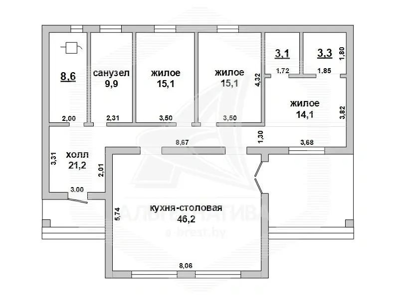Продажа 1-этажной дачи в Росинка при Брестском ДЭУ-138 Брестская область, 89000USD, код 185786 - фото 35