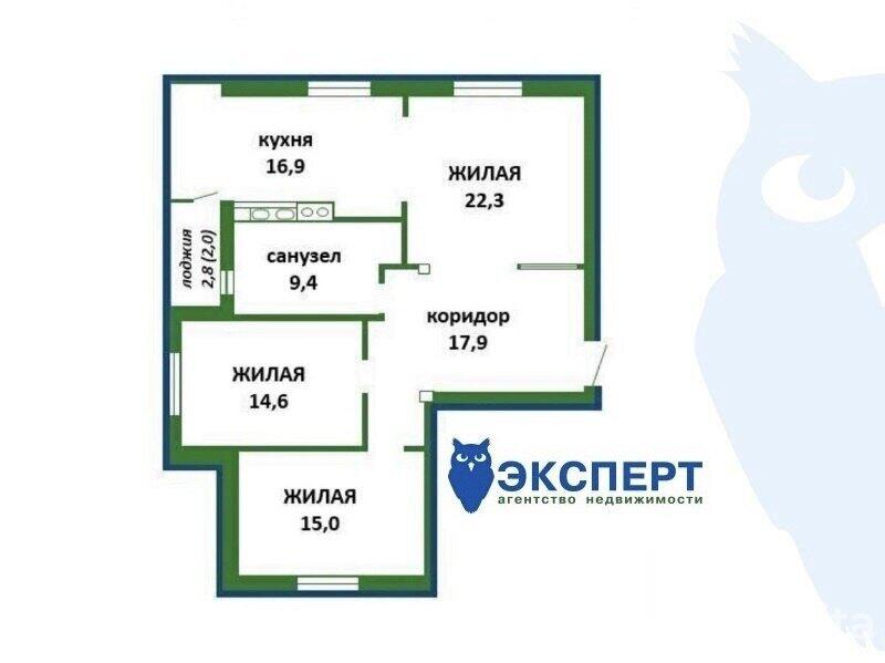 Купить 3-комнатную квартиру в Минске, ул. Героев 120 Дивизии, д. 23, 139000 USD, код: 919746 - фото 2