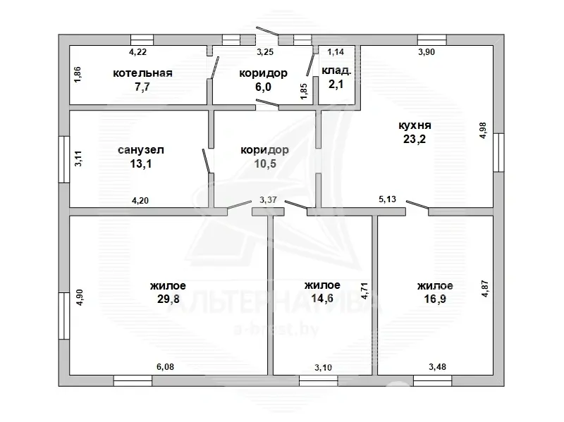 коттедж, Черняны, , стоимость продажи 103 313 р.