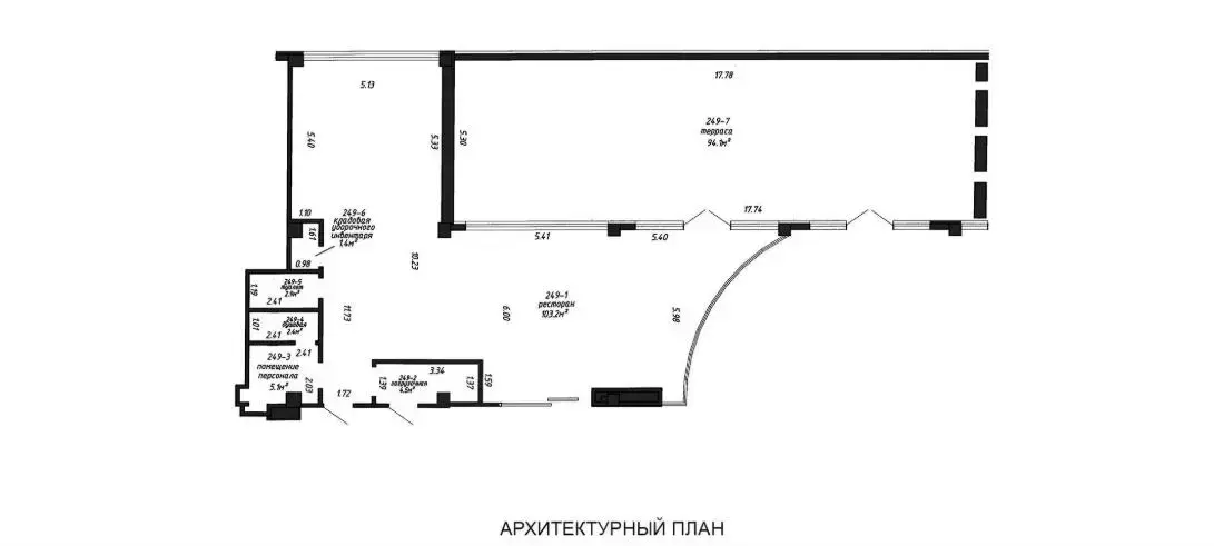 Купить торговое помещение на ул. Петра Мстиславца, д. 12 в Минске, 341760EUR, код 998469 - фото 2