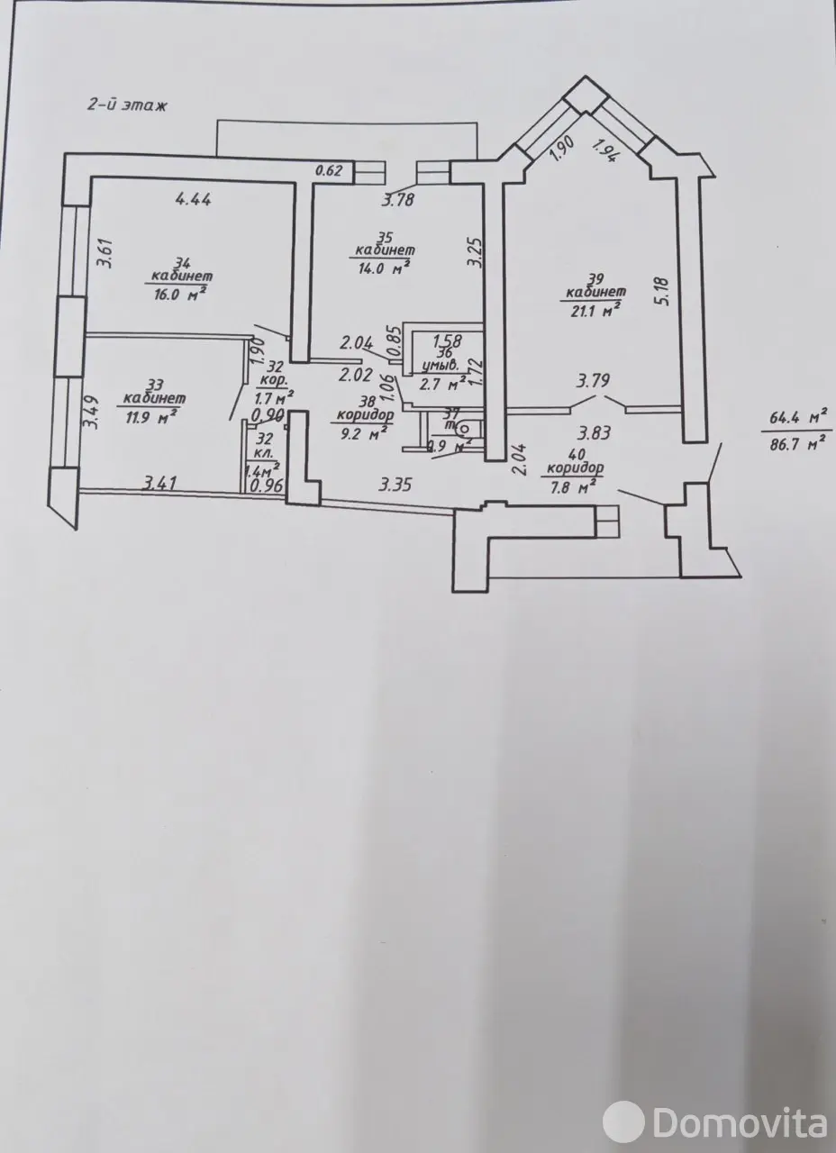 Купить офис на ул. Ленина, д. 52Б в Витебске, 360000BYN, код 10594 - фото 9
