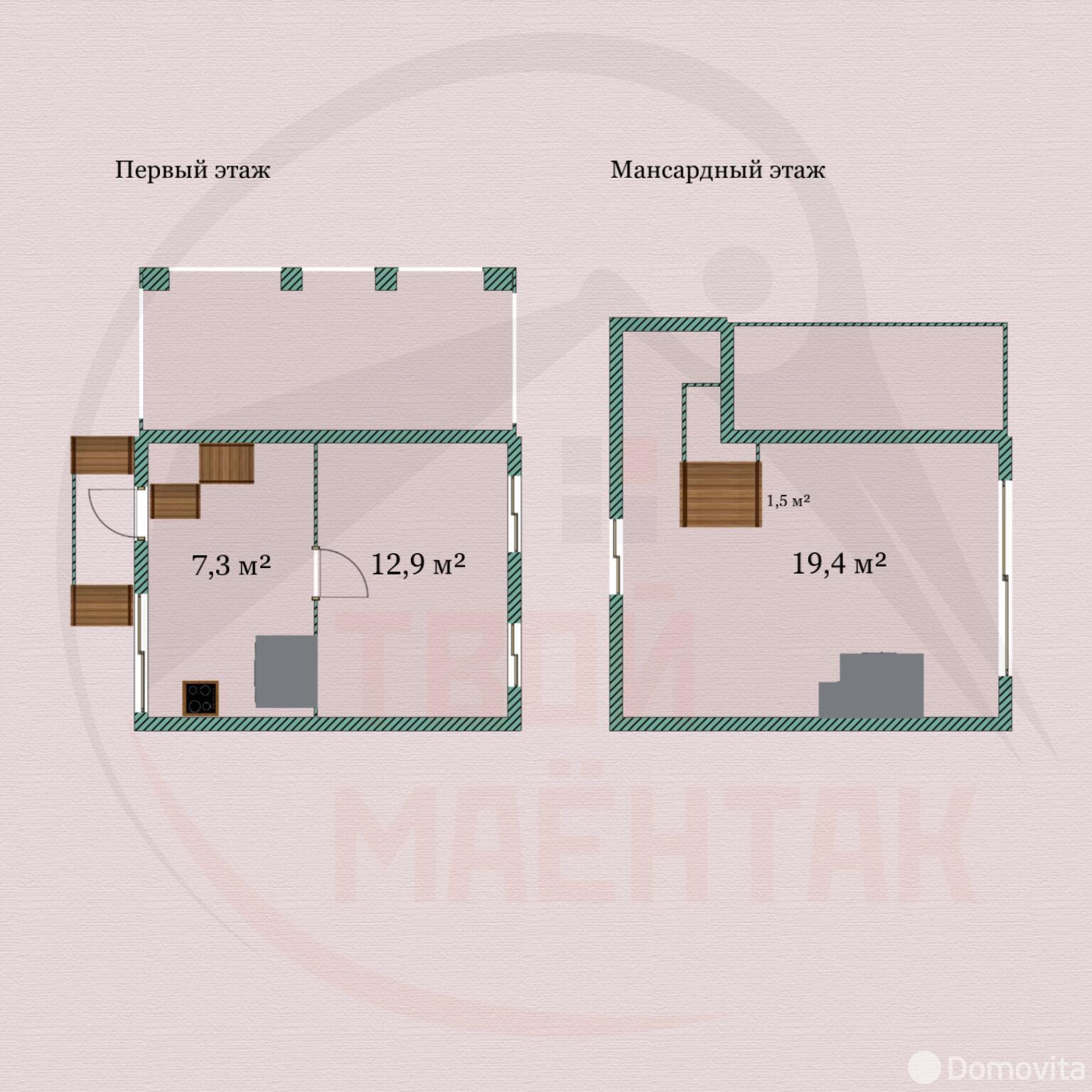 Продажа 2-этажной дачи в Строитель-Калюшки Минская область, 17900USD, код 180719 - фото 15
