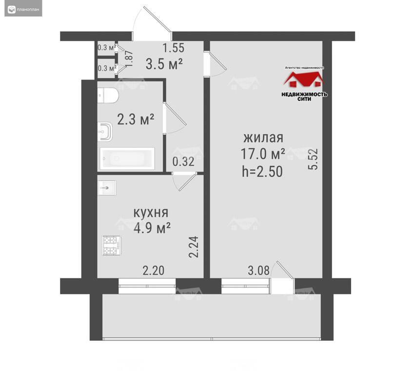 квартира, Мозырь, б-р Юности, д. 14, стоимость продажи 69 206 р.